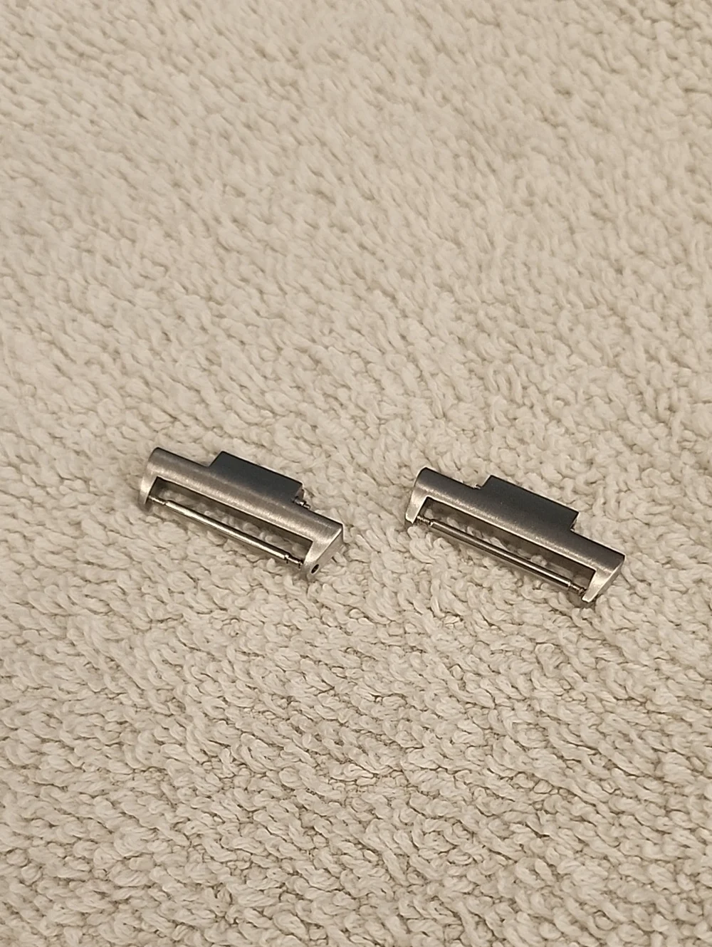 Strap Adapter For Tissot PRX Men's Silver Watch Band End Links - Pair